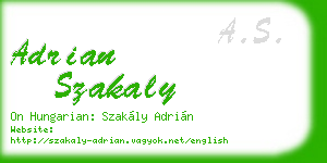 adrian szakaly business card