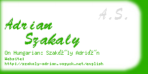 adrian szakaly business card